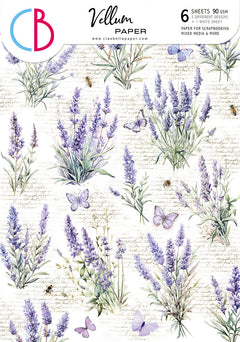 Vellum Morning In Provence Paper Patterns A4 6/Pkg-1
