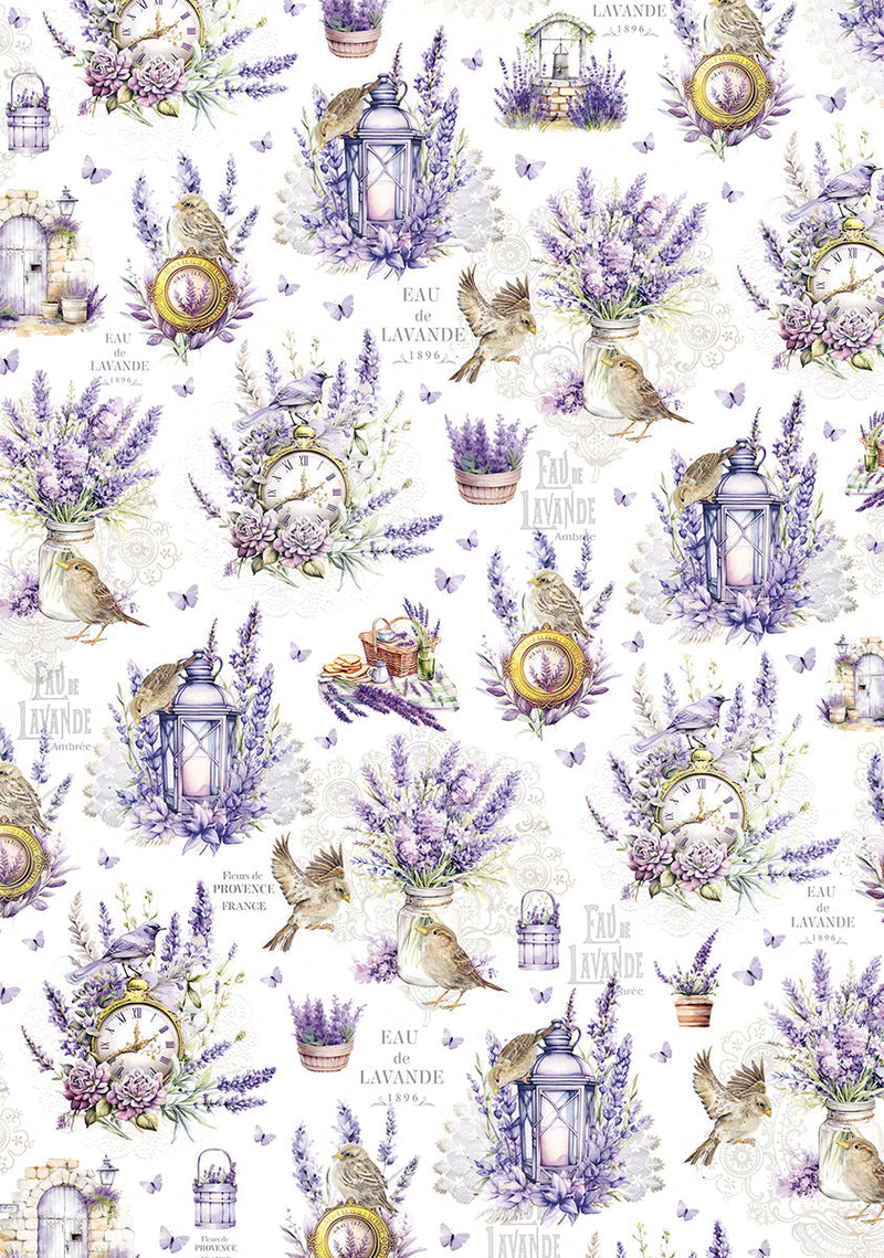 Vellum Morning In Provence Paper Patterns A4 6/Pkg-6