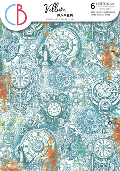 Vellum Coral Reef Paper Patterns A4 6/Pkg-1