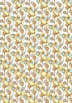 Vellum Coral Reef Paper Patterns A4 6/Pkg-5