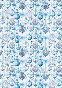 Vellum Elegance of Blue Paper Patterns A4 6/Pkg-2
