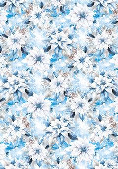 Vellum Elegance of Blue Paper Patterns A4 6/Pkg-4