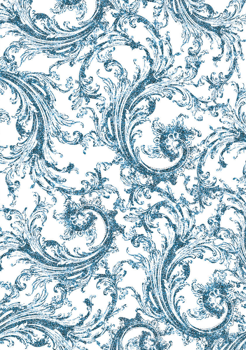 Vellum Elegance of Blue Paper Patterns A4 6/Pkg-6