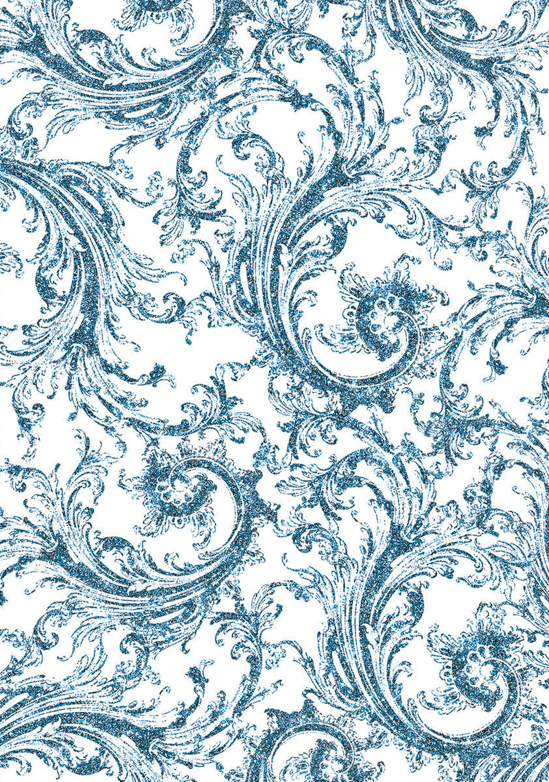 Vellum Elegance of Blue Paper Patterns A4 6/Pkg-6