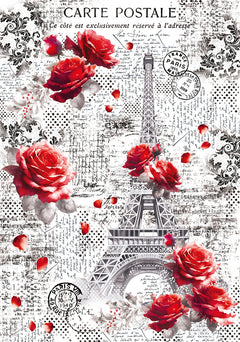 Vellum Paris Je t’aime Paper Patterns A4 6/Pkg-2
