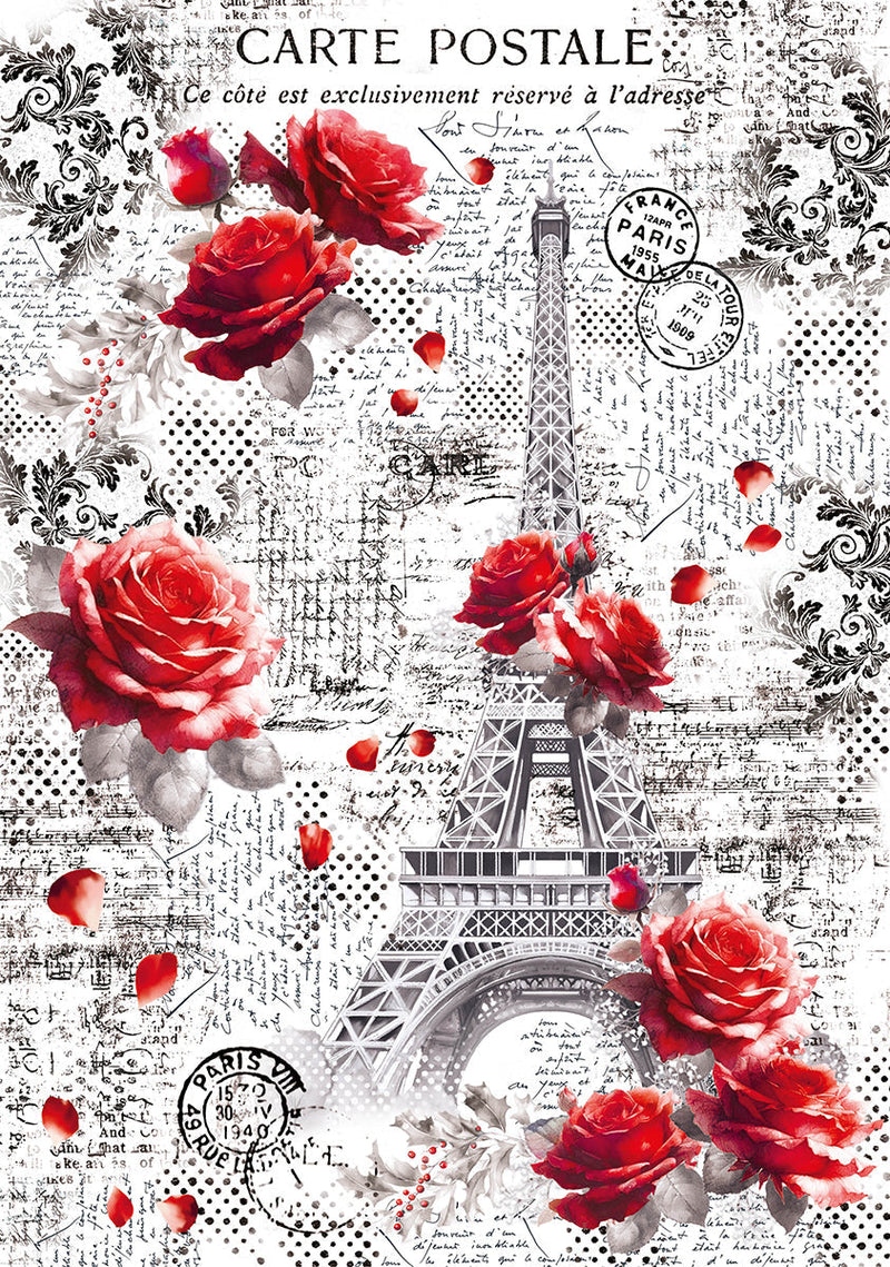 Vellum Paris Je t’aime Paper Patterns A4 6/Pkg-2