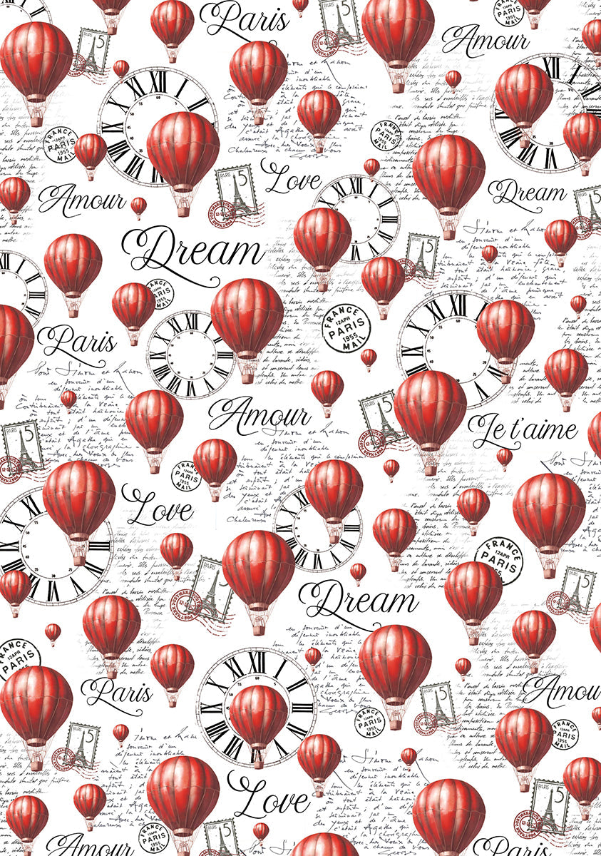 Vellum Paris Je t’aime Paper Patterns A4 6/Pkg-5