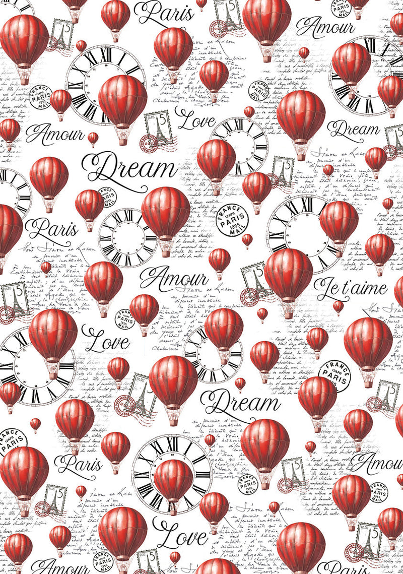 Vellum Paris Je t’aime Paper Patterns A4 6/Pkg-5