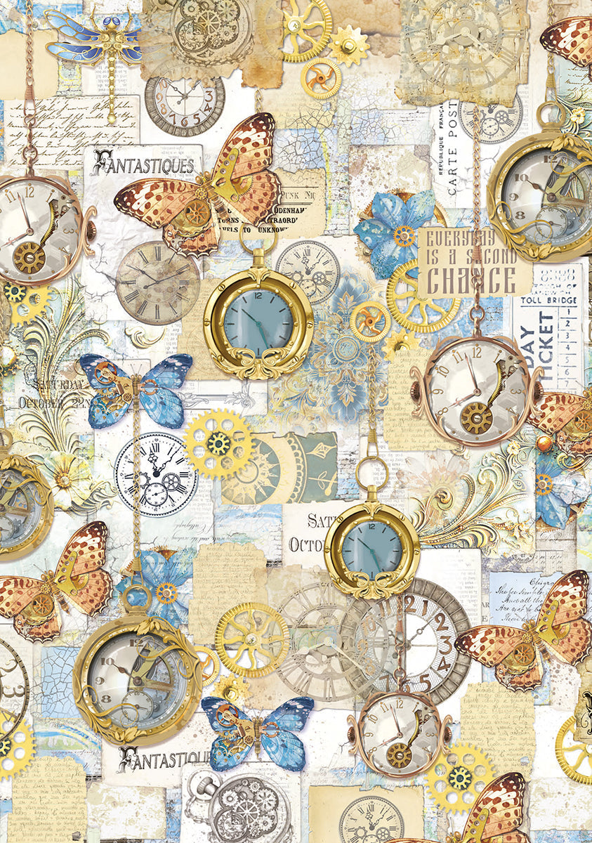 Vellum Esprit de Voyage Paper Patterns A4 6/Pkg-2