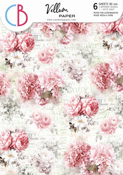 Vellum Timeless Memories Paper Patterns A4 6/Pkg-1