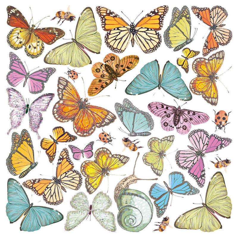 Ciao Bella Vellum Enchanted Land Fussy Cut 6"x6" 6/Pkg-2
