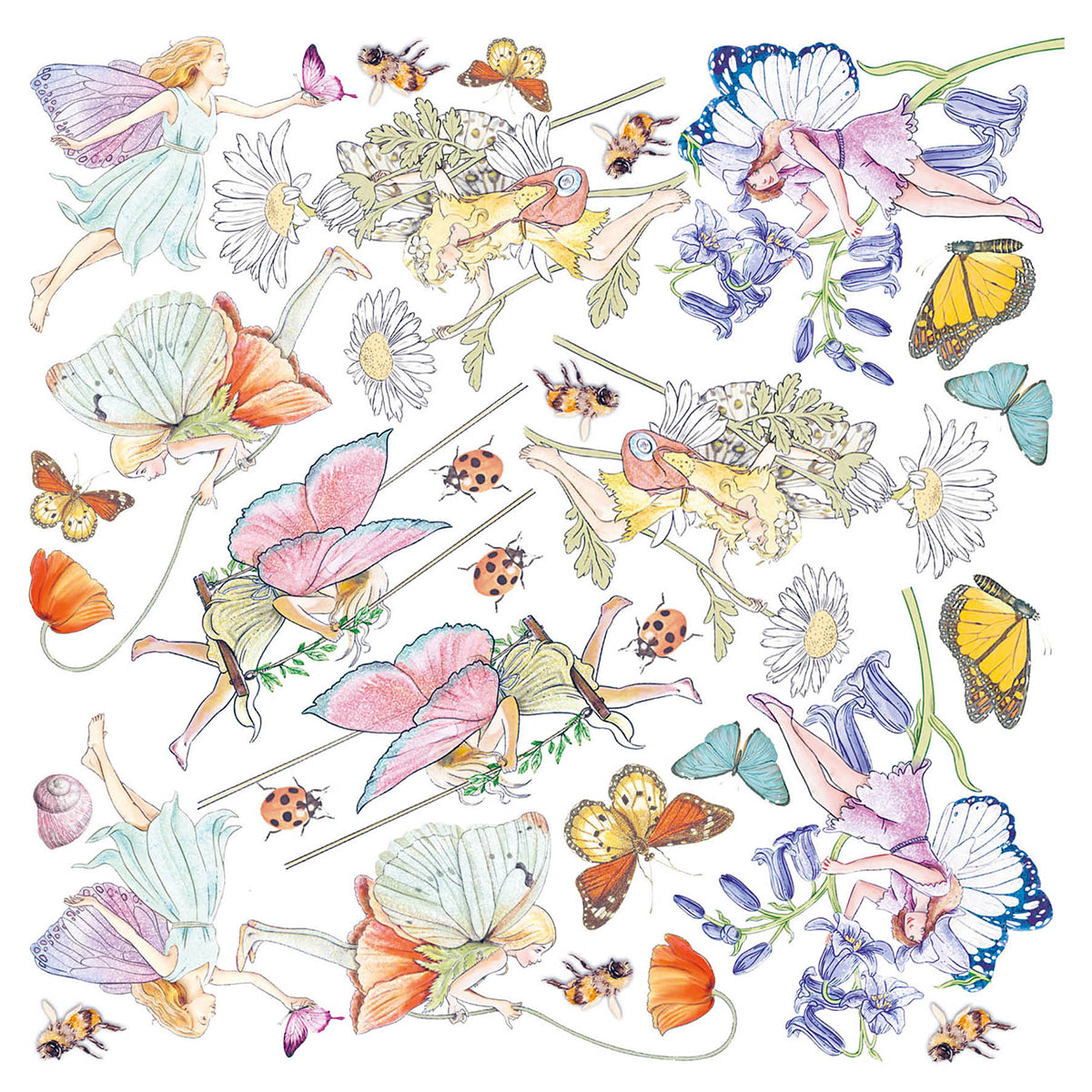 Ciao Bella Vellum Enchanted Land Fussy Cut 6"x6" 6/Pkg-4