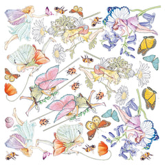 Ciao Bella Vellum Enchanted Land Fussy Cut 6"x6" 6/Pkg-4