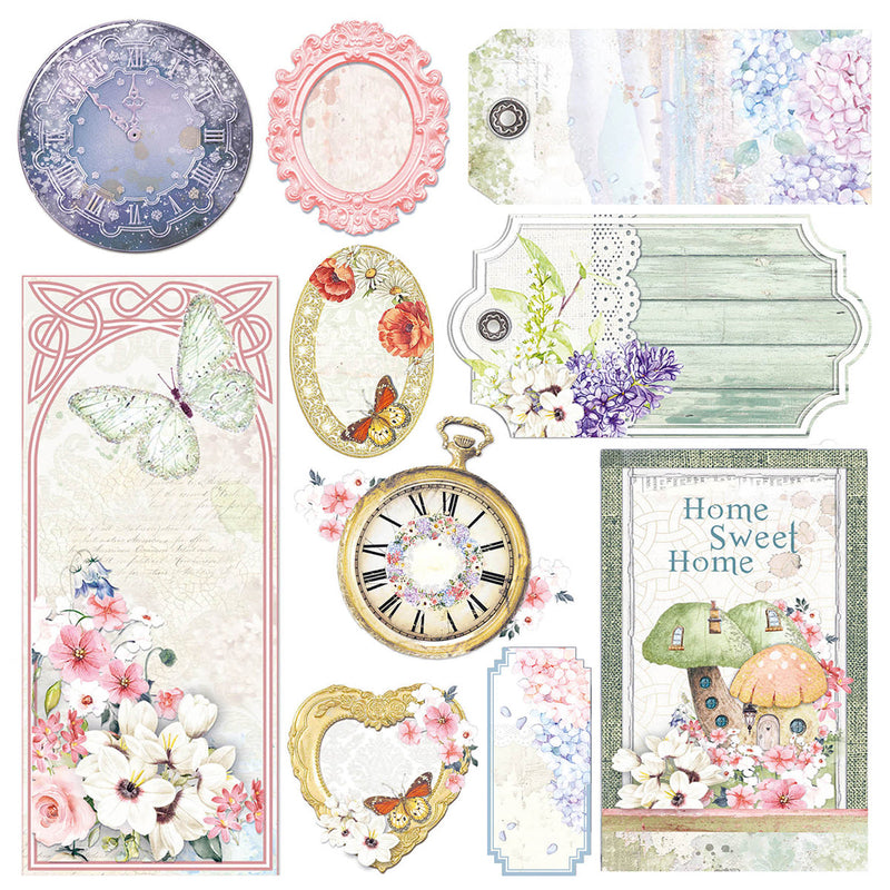 Ciao Bella Vellum Enchanted Land Fussy Cut 6"x6" 6/Pkg-7