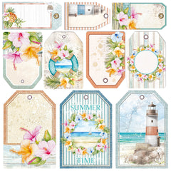 Ciao Bella Vellum Summer Breeze Fussy Cut 6"x6" 6/Pkg-3
