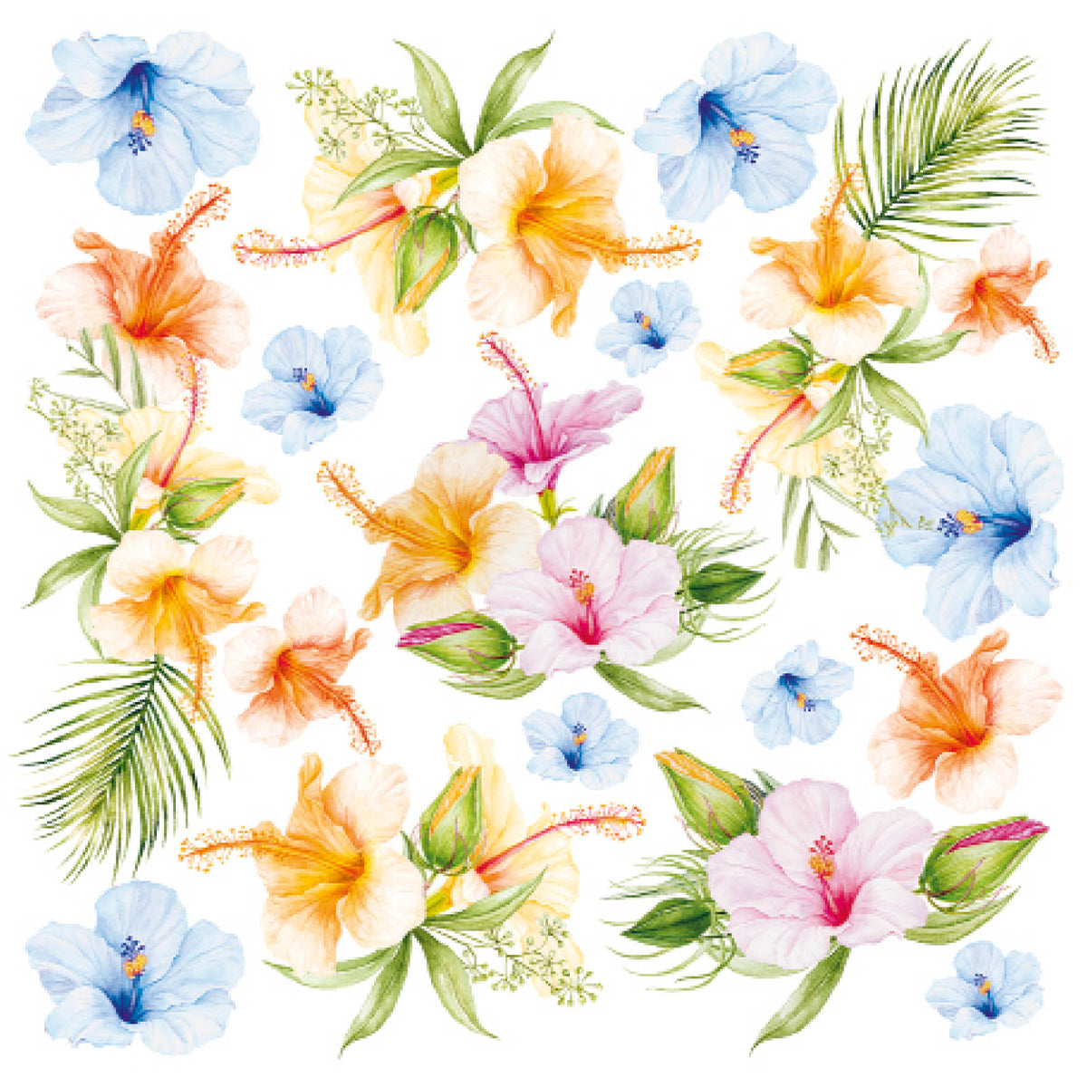 Ciao Bella Vellum Summer Breeze Fussy Cut 6"x6" 6/Pkg-6