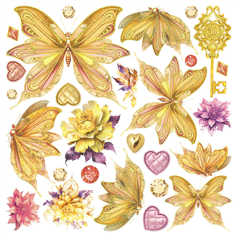 Vellum Ethereal Fussy Cut 6"x6" 6/Pkg-3