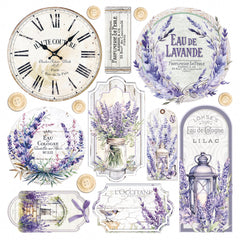 Vellum Morning In Provence Fussy Cut 6"x6" 6/Pkg-2