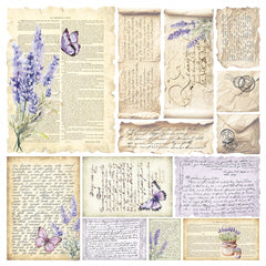 Vellum Morning In Provence Fussy Cut 6"x6" 6/Pkg-3