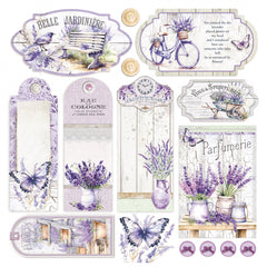 Vellum Morning In Provence Fussy Cut 6"x6" 6/Pkg-4