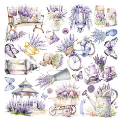 Vellum Morning In Provence Fussy Cut 6"x6" 6/Pkg-6