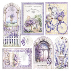 Vellum Morning In Provence Fussy Cut 6"x6" 6/Pkg-7
