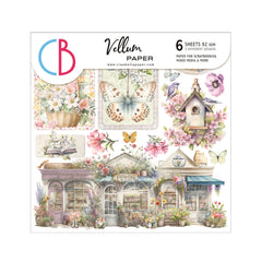 Vellum Flower Shop Fussy Cut 6"x6" 6/Pkg-1