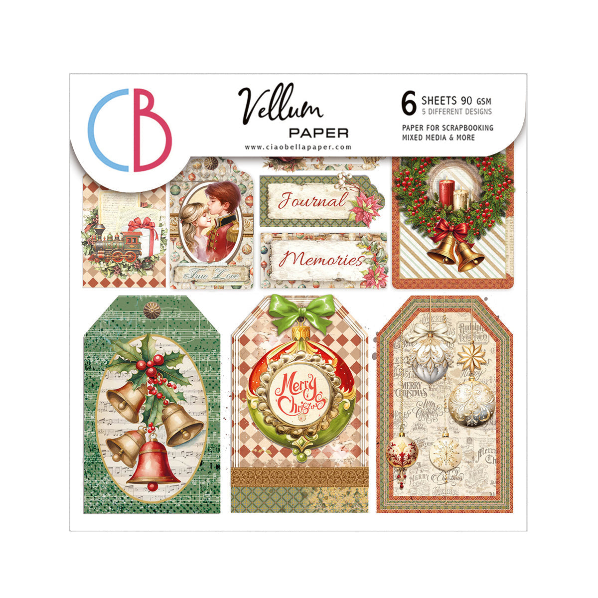 Vellum The Nutcracker Fussy Cut 6"x6" 6/Pkg-1