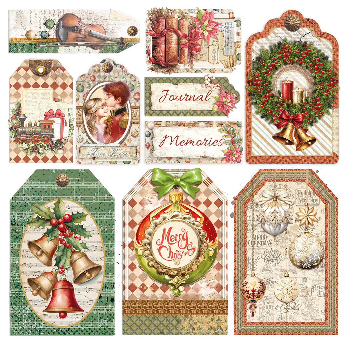 Vellum The Nutcracker Fussy Cut 6"x6" 6/Pkg-2