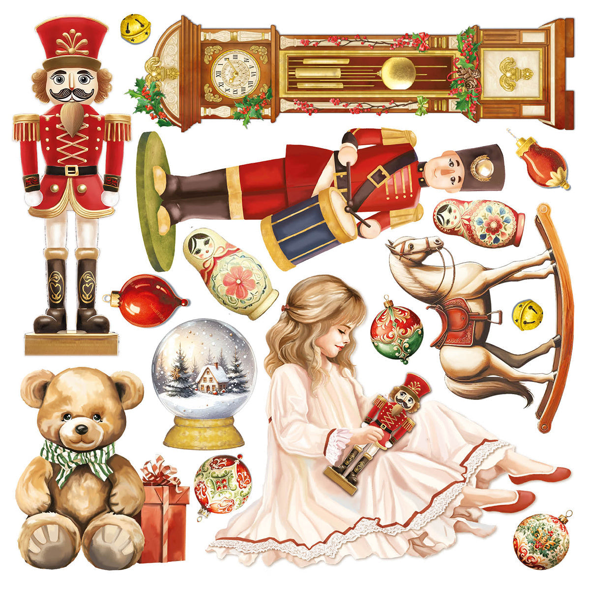 Vellum The Nutcracker Fussy Cut 6"x6" 6/Pkg-5