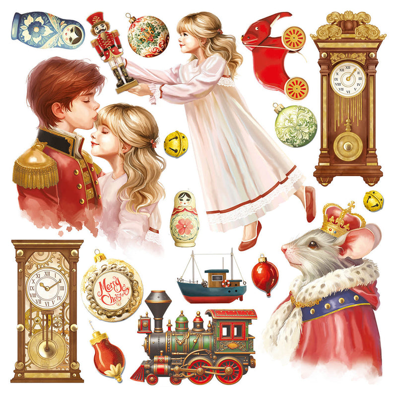 Vellum The Nutcracker Fussy Cut 6"x6" 6/Pkg-7