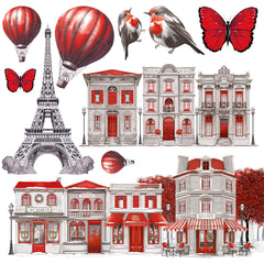 Vellum Paris Je t’aime Découpe précise 15x15 cm 6/Paquet-6