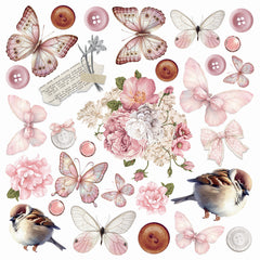 Vellum Timeless Memories Fussy Cut 6"x6" 6/Pkg-3