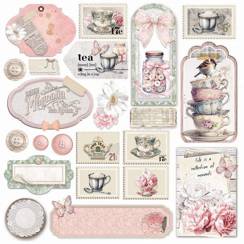 Vellum Timeless Memories Fussy Cut 6"x6" 6/Pkg-7