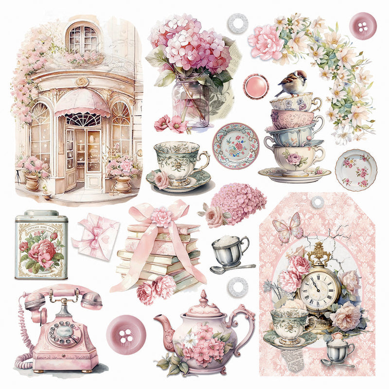 Vellum Timeless Memories Fussy Cut 6"x6" 6/Pkg-2
