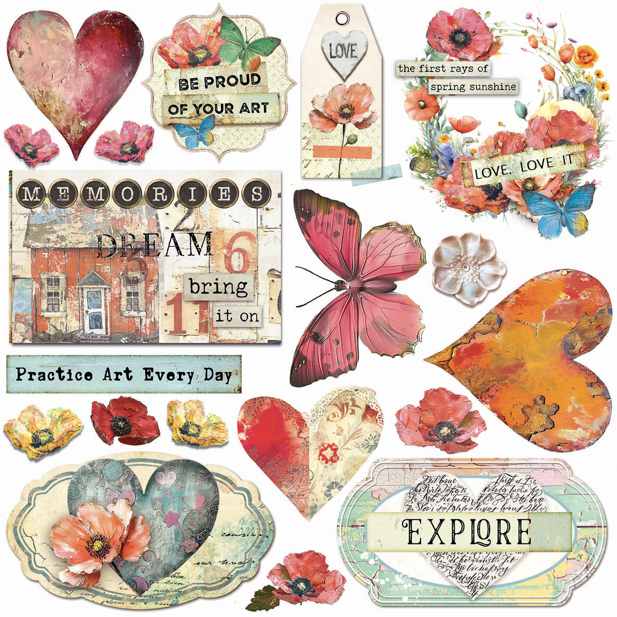 Vellum Majestic Dream para recortar 6"x6" 6/Paq.-5