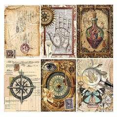 Vellum Cabinet Of Curiosities Fussy Cut 6"x6" 6/Pkg-5