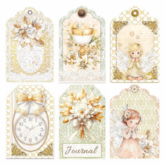 Vellum Blessing Day Fussy Cut 6"x6" 6/Pkg-4