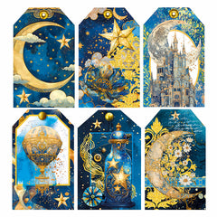 Vellum Celestial Fussy Cut 6"x6" 6/Pkg-2