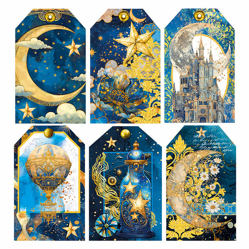 Vellum Celestial Fussy Cut 6"x6" 6/Pkg-2