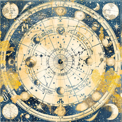 Vellum Celestial Fussy Cut 6"x6" 6/Pkg-3
