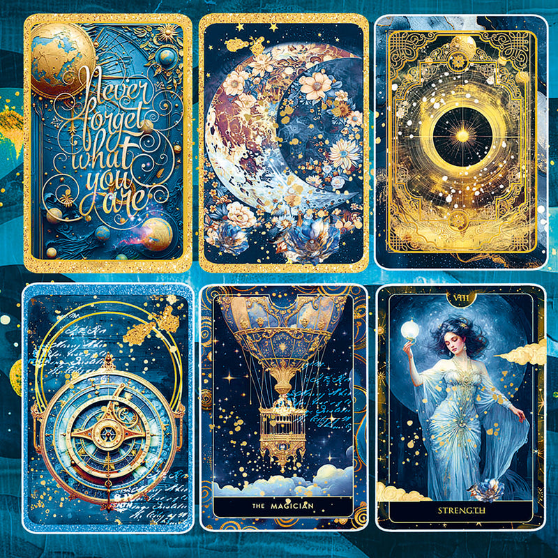 Vellum Celestial Fussy Cut 6"x6" 6/Pkg-4