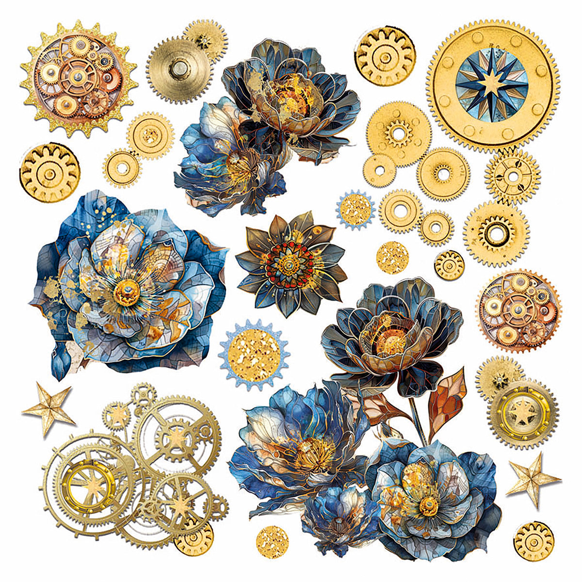 Vellum Celestial Fussy Cut 6"x6" 6/Pkg-5