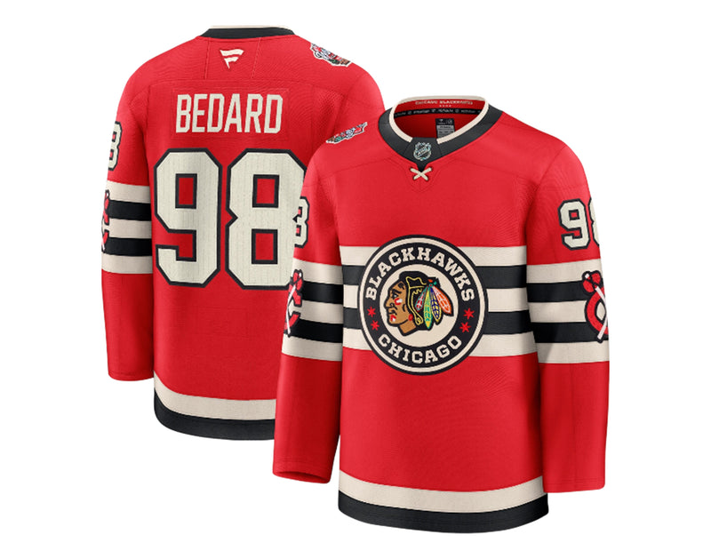 Connor Bedard Chicago Blackhawks 2025 Winter Classic Fanatics Premium Jersey-1