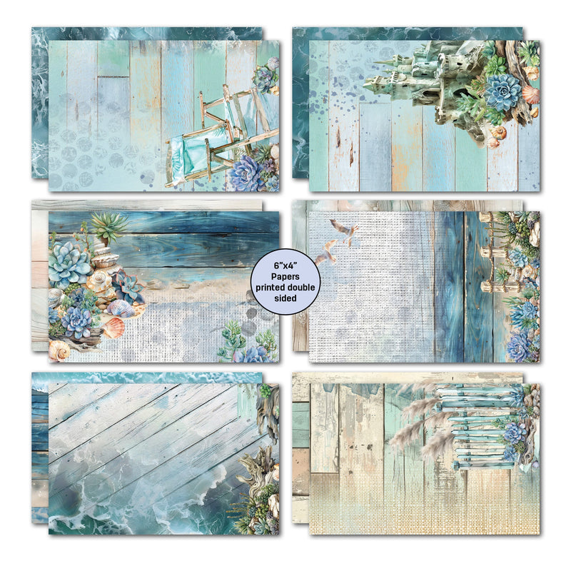 3Quarter Designs Coastal Boardwalk 6x4 Card Pack-4