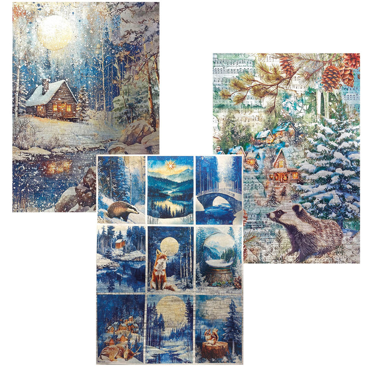Deluxe Paper Silver & Vellum Dual Pack A4 MIXED 6/Pkg Forest Tales-2