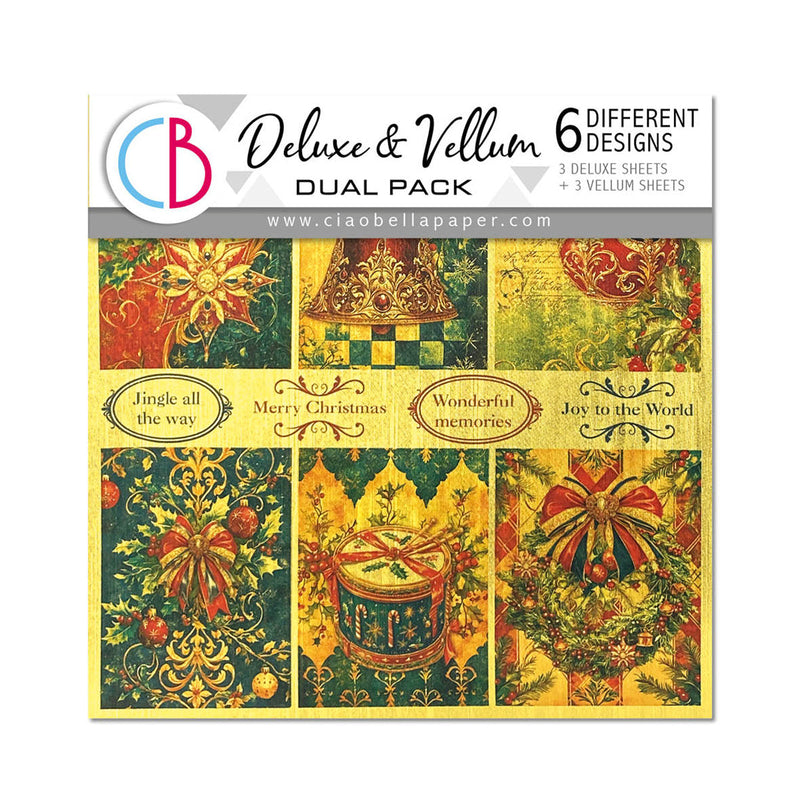 Deluxe Paper Gold & Vellum Dual Pack MIXED 6/Pkg Toy Shop-1