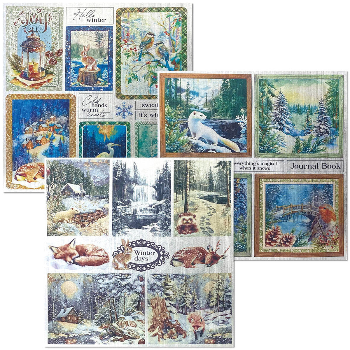 Deluxe Paper Silver & Vellum Dual Pack MIXED 6/Pkg Forest Tales-2