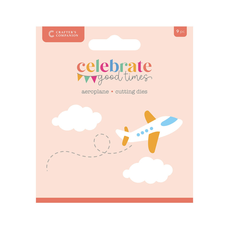Troquel de metal Aeroplane de la colección Celebrate Good Times de Crafter’s Companion-1