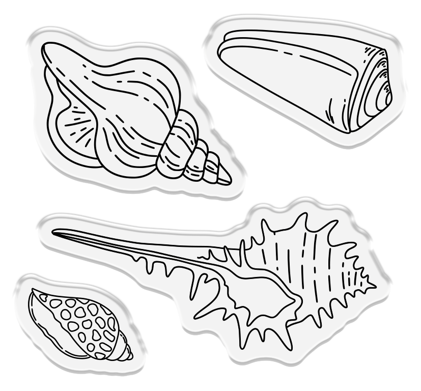 Crafter’s Companion Coastal Collection Stamp & Die - Seashells on the Seashore-3
